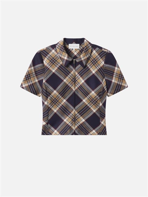 Frame retailer photo: The Checkmate Top · Navy Multi