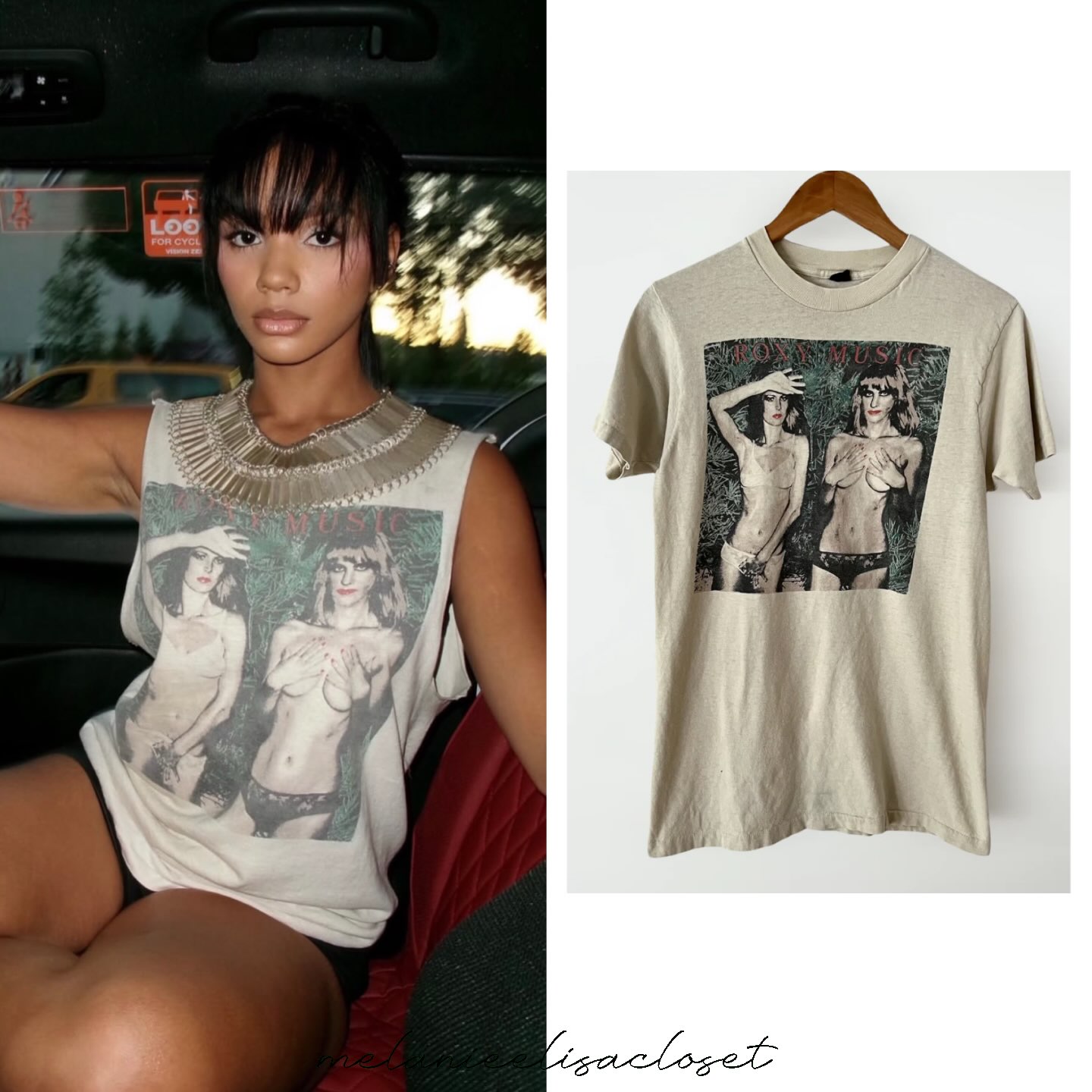 Vintage tee & silver details