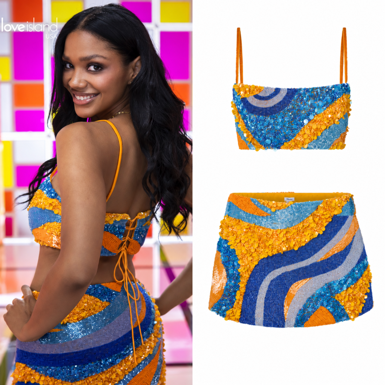 The beaded entrance set