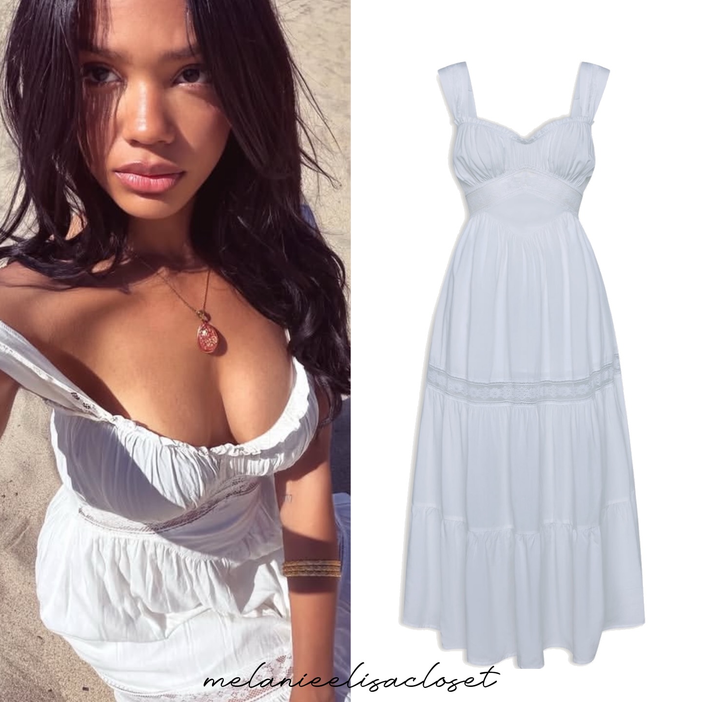 Eden ruffle maxi