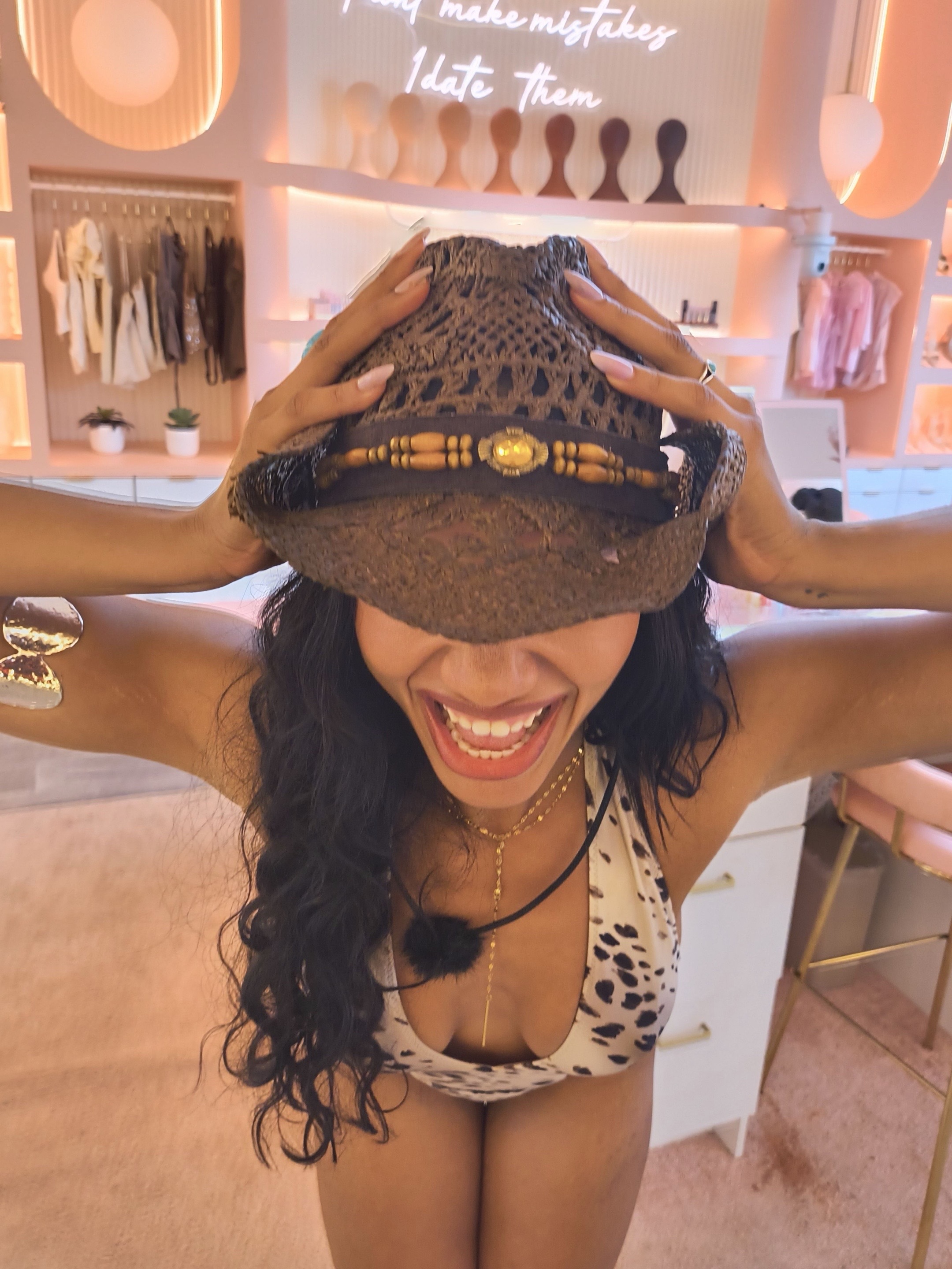 The brown cowboy hat