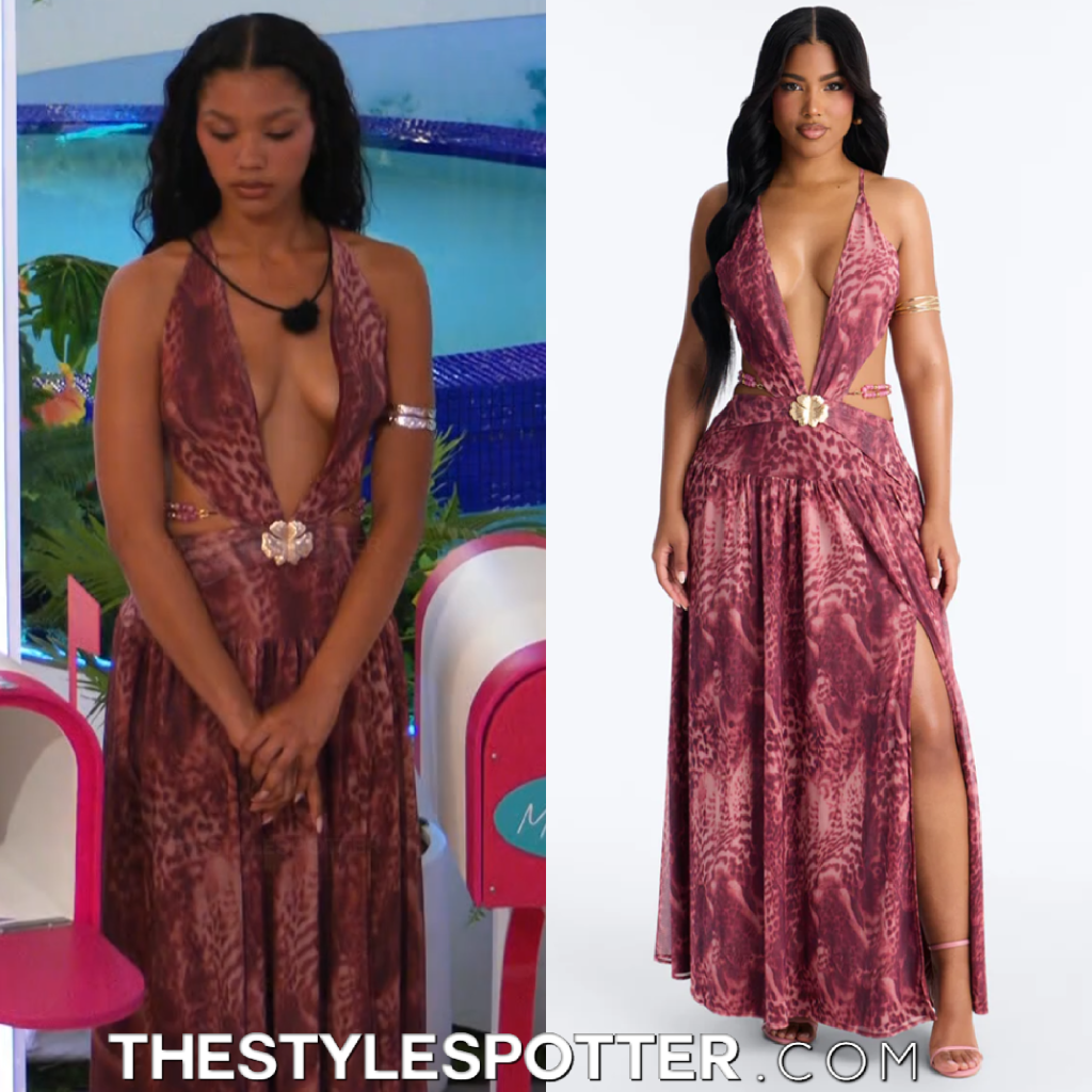 Pink mesh and beads